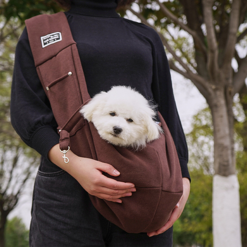 Poliéster marrón-Mochila de perro
