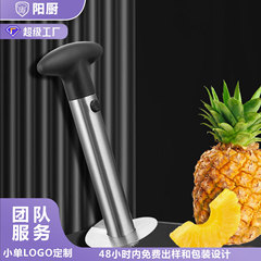 新しいステンレス鋼パイナップルコア抽出器在庫卸売コアカッターフルーツピーリングナイフパイナップルスライサーパイナップルツール