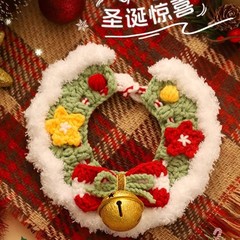 猫の首輪猫の首を囲む犬の首のアクセサリークリスマスの装飾かわいいペットのネックレスの首輪