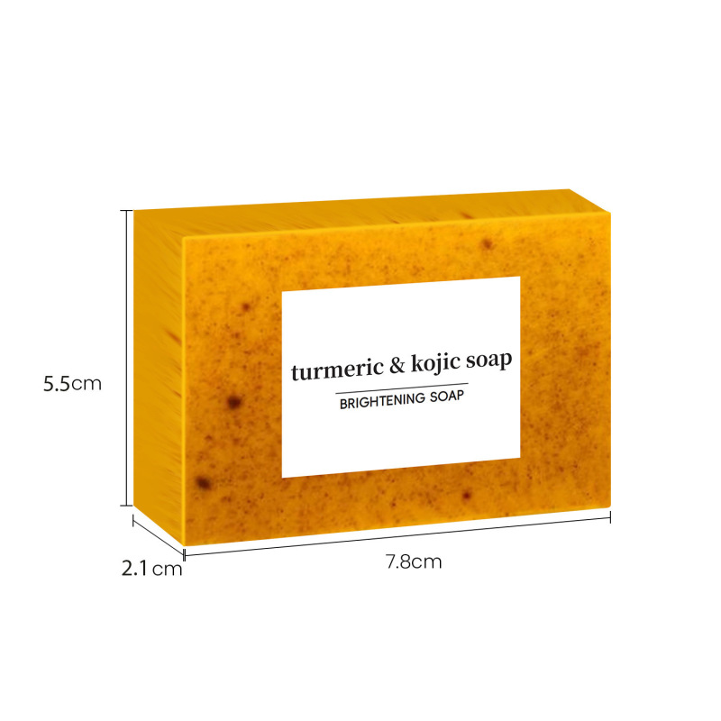 跨境外贸欧美TK款turmeric soap姜黄颗粒皂柠檬皂曲酸皂洁面套装|undefined
