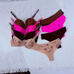 VS ホット販売ビクトリアヴィクトリアズシークレットファッションシークレット光沢のあるラインストーンブラジャー下着セット工場薄型