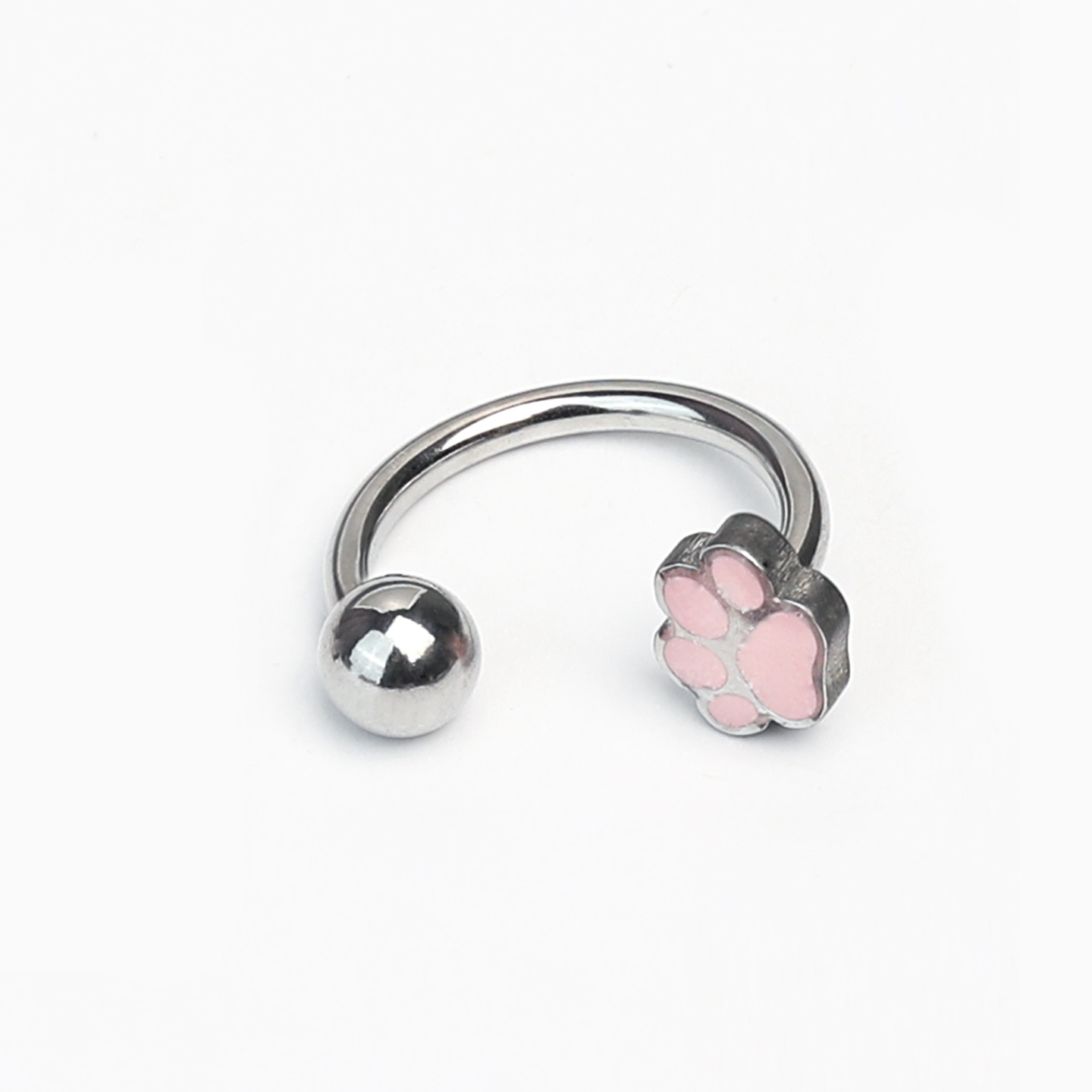 Labret piercing jewelry detail image