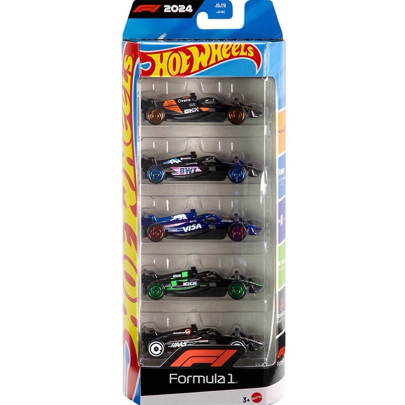 Hot Wheels Alloy Sports Car Red Bull F1 Racing Car Five-Pack 5-in-1 Pack Mclaren Simulation Toy Car Model