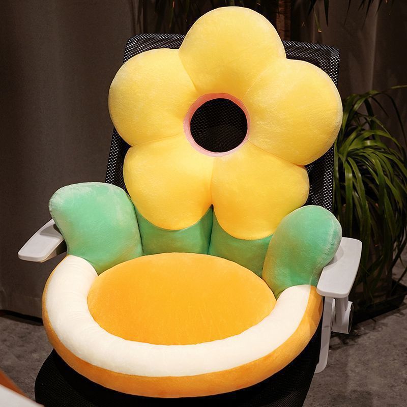 フラワーシートクッション、椅子クッション、背もたれ一体型オフィス腰サポート、座りがちな座りやすいお尻クッション、椅子クッション、出窓レイジーパッド|undefined