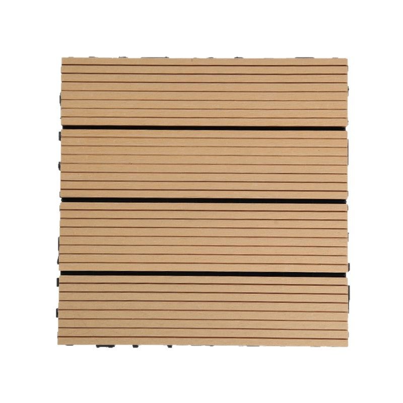 Piso Interlock de Madera Plástica, Impermeable, Antideslizante, para Balcón y Jardín image 6