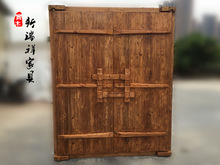 中式大门实木门别墅门浮雕门板工厂直销老榆木庭院门仿古门进户门