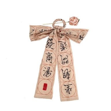 Cuerda de malla para el cabello, banda de goma, serpentina de flores, horquilla de estilo antiguo, nueva horquilla de pelo de estilo chino, bufanda de seda de verano, horquilla