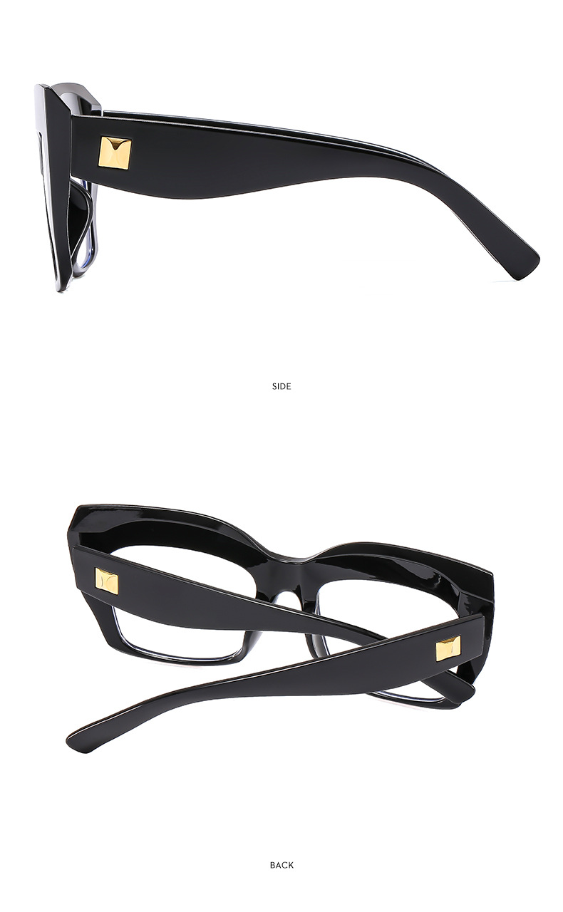 50g Weight Full Frame Glasses Structure Glasses Classification Ac, UV400 Protection Lens Material Square Glasses Style Street Occasion Solid Color Pattern Women'S Gender Exaggerated Style Exaggerated Solid Color Ac UV400 Protection Square Full Frame Women's Sunglasses 5