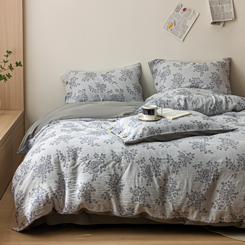 Clase A 60 piezas de algodón Xinjiang de algodón de fibra larga de cuatro piezas de ropa de cama de algodón puro de tres capas de hilo de cama de cuatro piezas