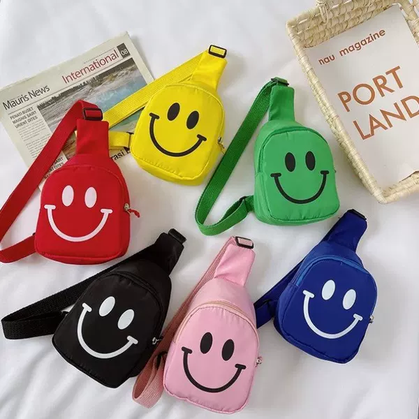 New children's bag for boys, sports and casual chest bag, versatile shoulder bag, toddler fashion chest bag, digital shoulder bag