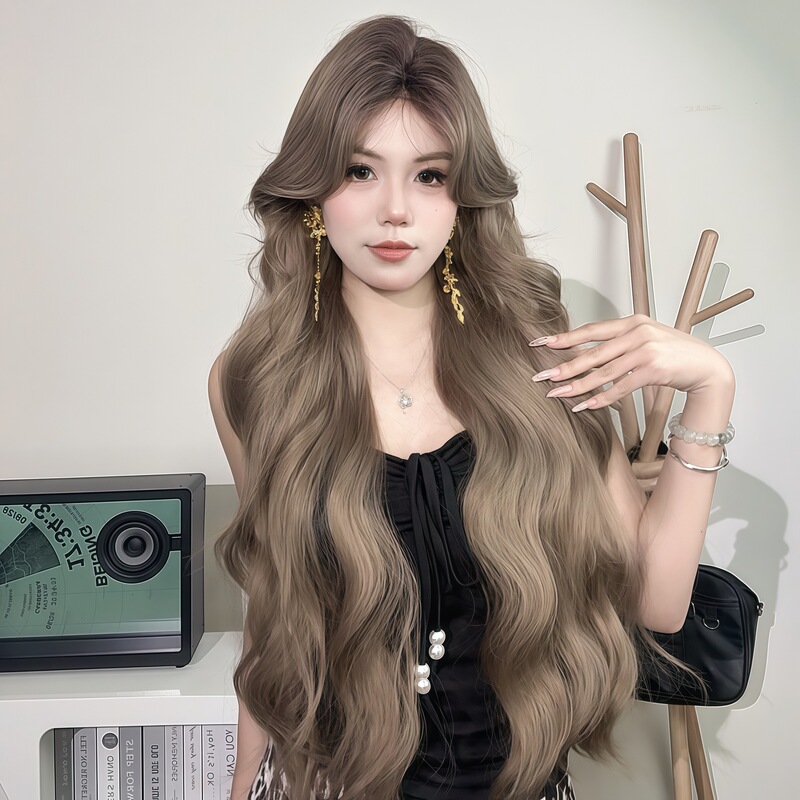 Wig for Women, Same Style as Xiaoyuanyuan, Full Head Wig, Hand-Crocheted, Lace Front, Elastic Inner Net Wig Wig for Women, Same Style as Xiaoyuanyuan, Full Head Wig, Hand-Crocheted, Lace Front, Elastic Inner Net Wig