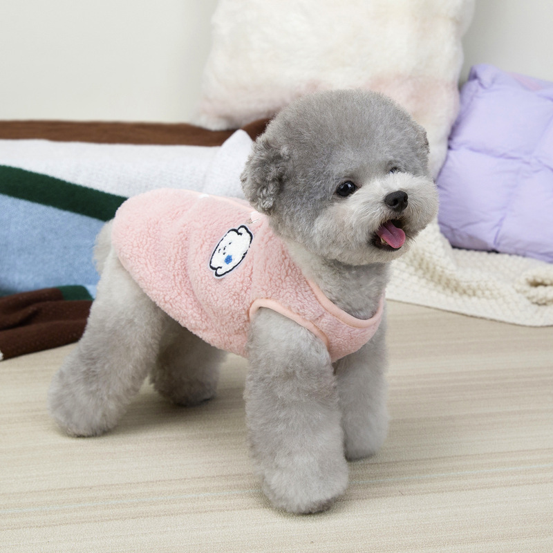 狗狗衣服宠物服装小型犬猫咪秋冬简单实用保暖舒适25丹麦绒背心|undefined