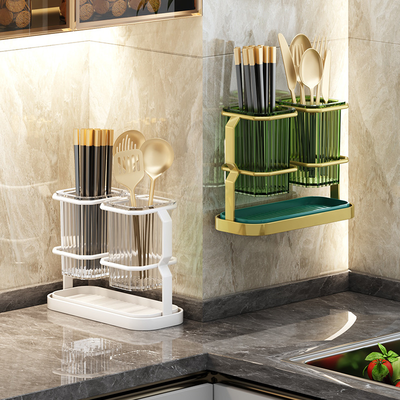 Kitchen knife rack chopstick cage storage rack countertop…