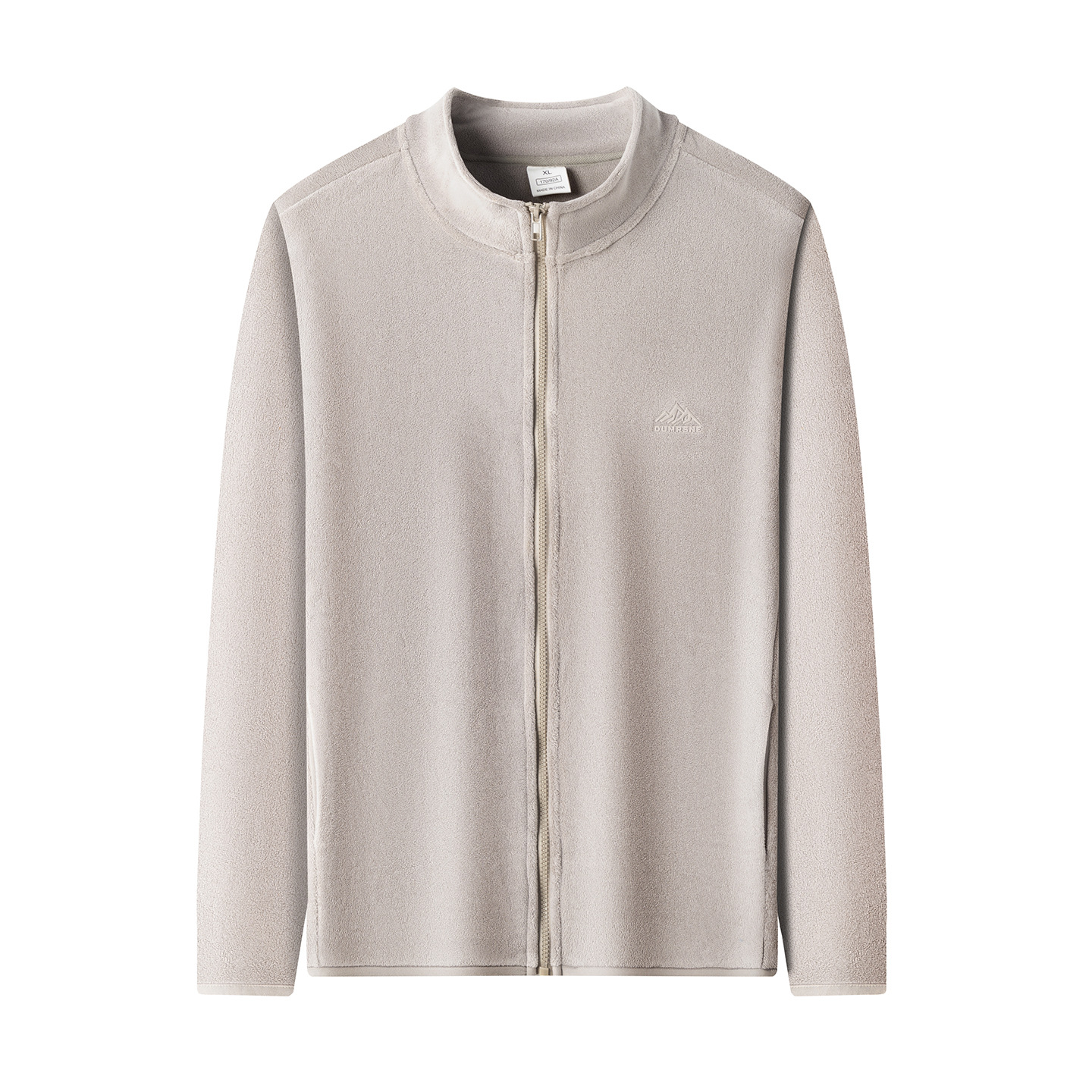 Aoli Samt-Sweatshirt-Cardigan, Herbst, Freizeit, dick gefüttert, warm, doppelseitig, Polar-Fleece, einfarbig, Herrenbekleidung_voghion.com