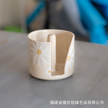 óմ ֽ ֽͲHandmade Ceramic Paper Towel Stand