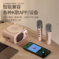 マイク実用的な小型レトロ星の王子さまオールインワンレコードスピーカーギフト誕生日マイク歌オーディオブルー送料無料