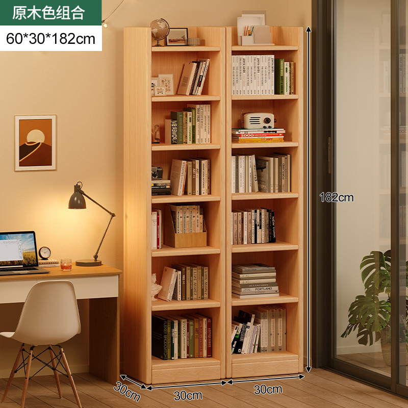 Estante de madera estante de esquina de pared estrecho estante de esquina de piso contra la pared hendidura de esquina simple almacenamiento gabinete de biblioteca doméstica