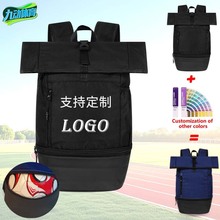 跨境热销运动双肩包球包独立鞋仓户外运动露营背包骑行包定制LOGO