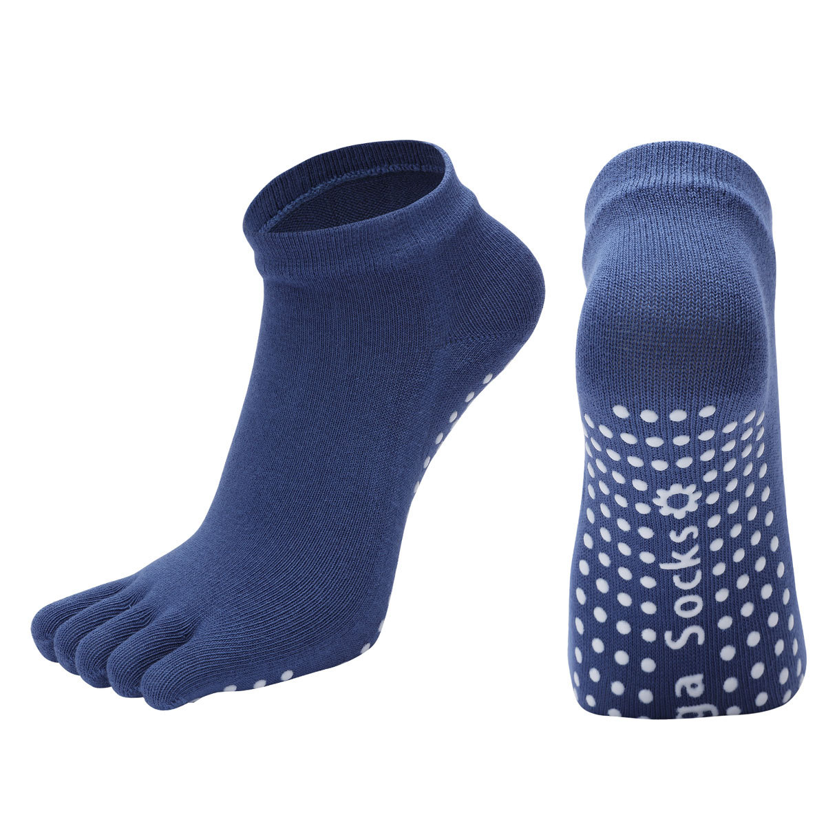 [Artículo Popular] Calcetines de Yoga de Cinco Dedos para Mujer con Agarre Antideslizante para Danza, Aeróbicos, Deportes, Fitness, Pilates Profesional y Meditación