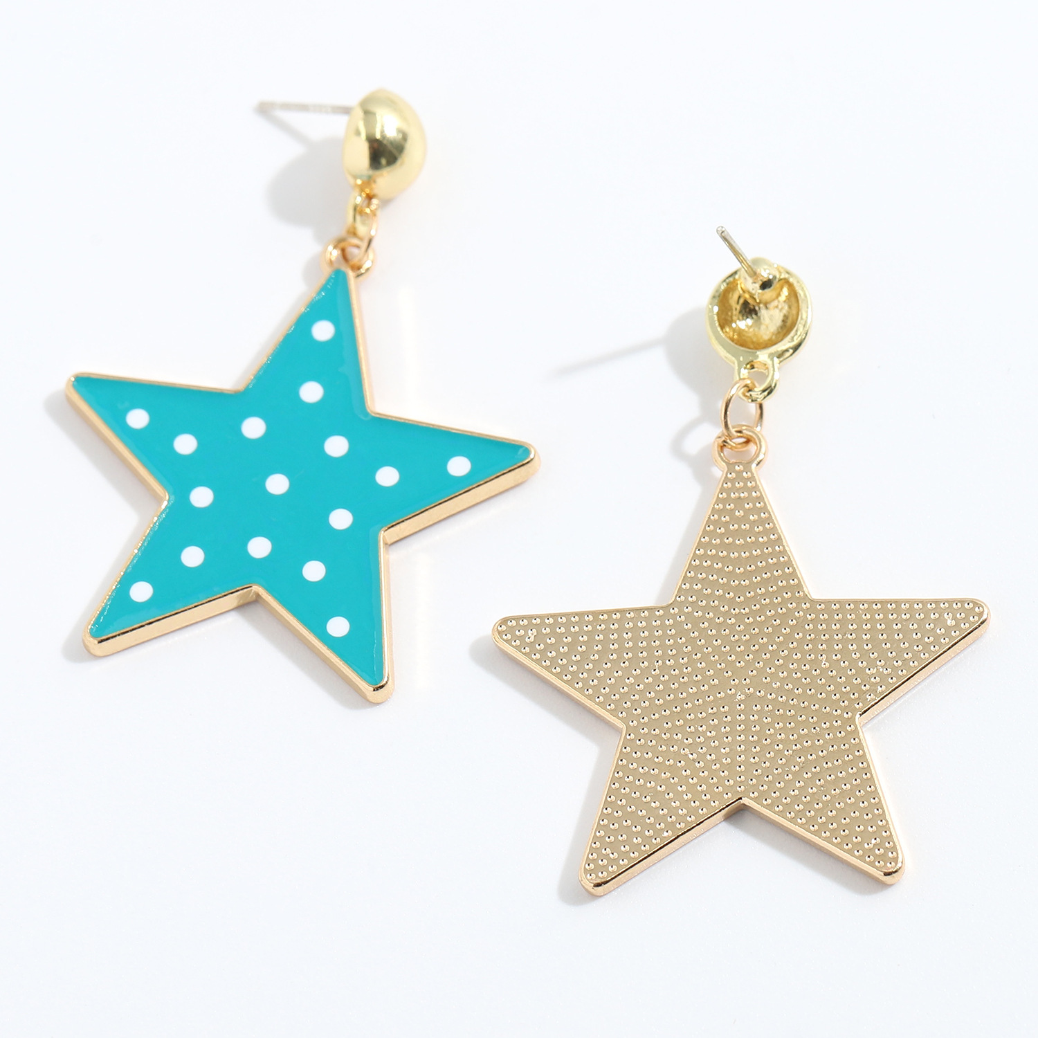 Fashion Five-pointed Star Pendant Earring display picture 2