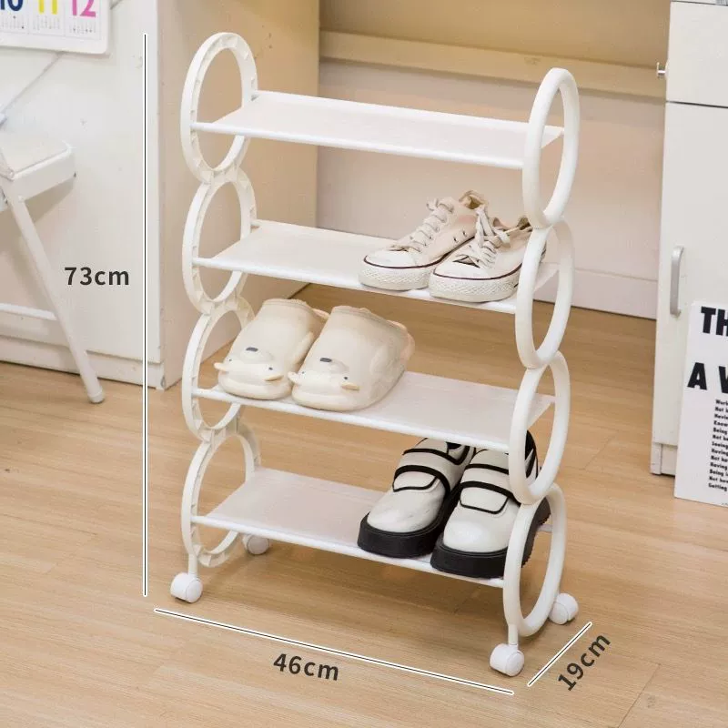 Multi‑tier shoe rack, compact versatile shoe organizer, 3–4 layers, white or black