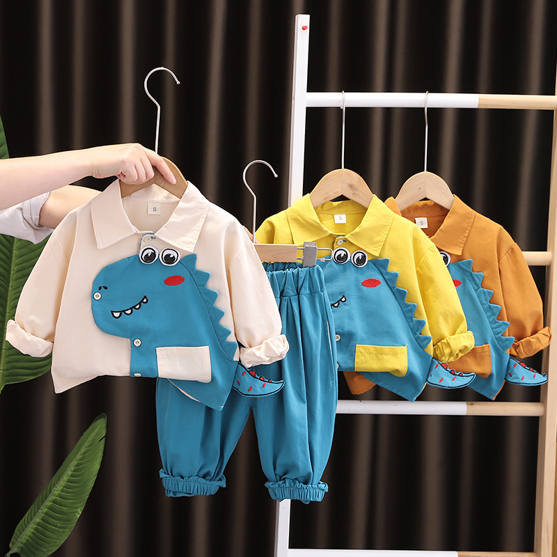 Cute Cartoon Cotton Boys Clothing Sets display picture 1