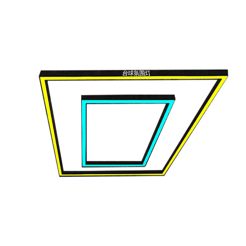 Billiard hall table tennis room atmosphere chandelier gym style seamless splicing LED long bar office lighting fixtures