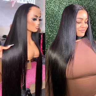 European and American Front Lace Wig Dyeable Full-cover Wig Front Lace Wig Women's Long Straight Hair Natural Invisible in stock