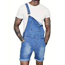 N 72560 Fashion Men's Denim Jumpsuit ��ʿţ������� �羳