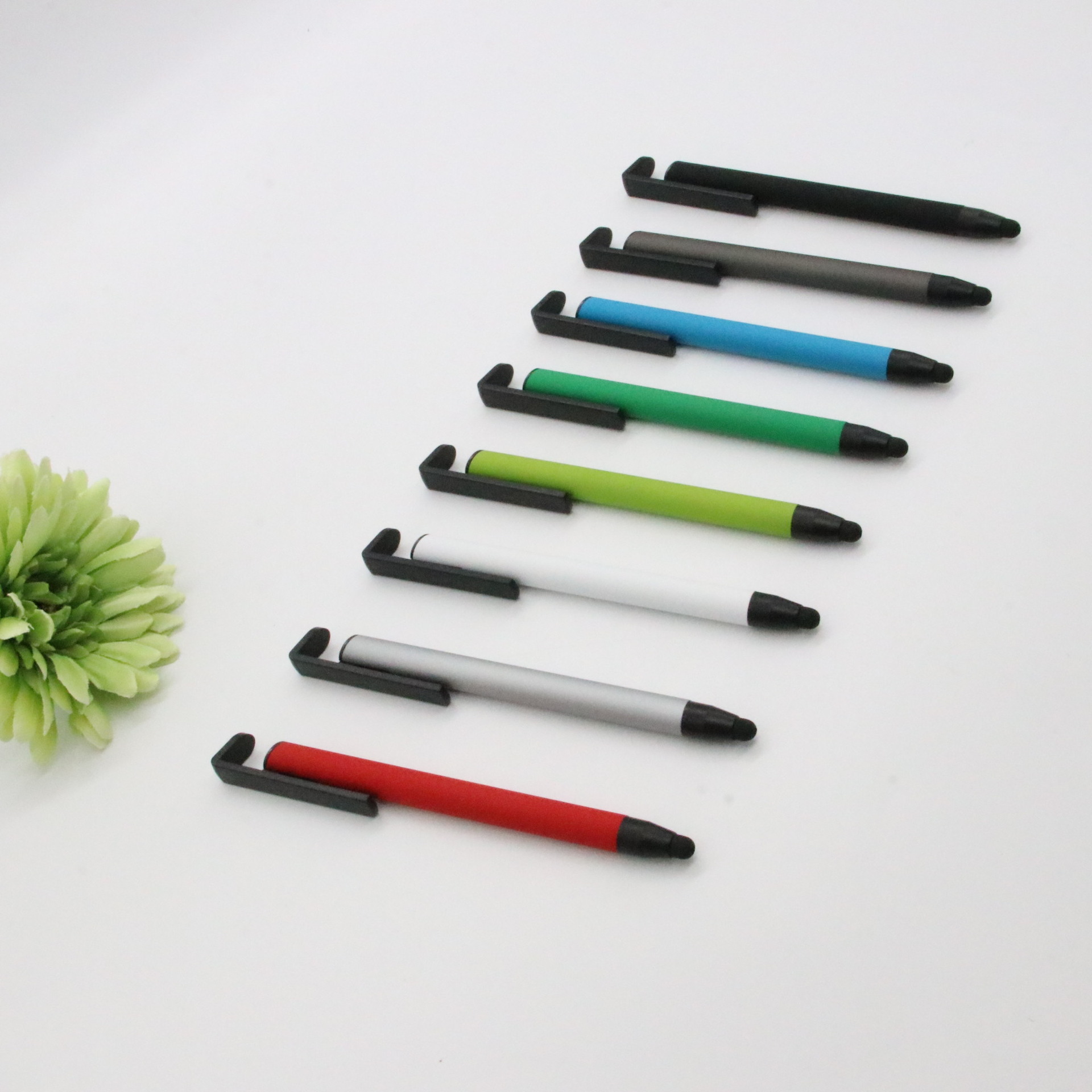 Pegamento de metal pulverización titular del teléfono móvil pluma de regalo láser logo prensa medio aceite bolígrafo multicolor opcional