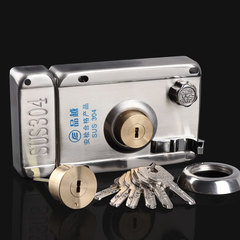 Factory wholesale brushed stainless steel door lock for home, old style exterior security door lock for wooden door, dormitory door lock