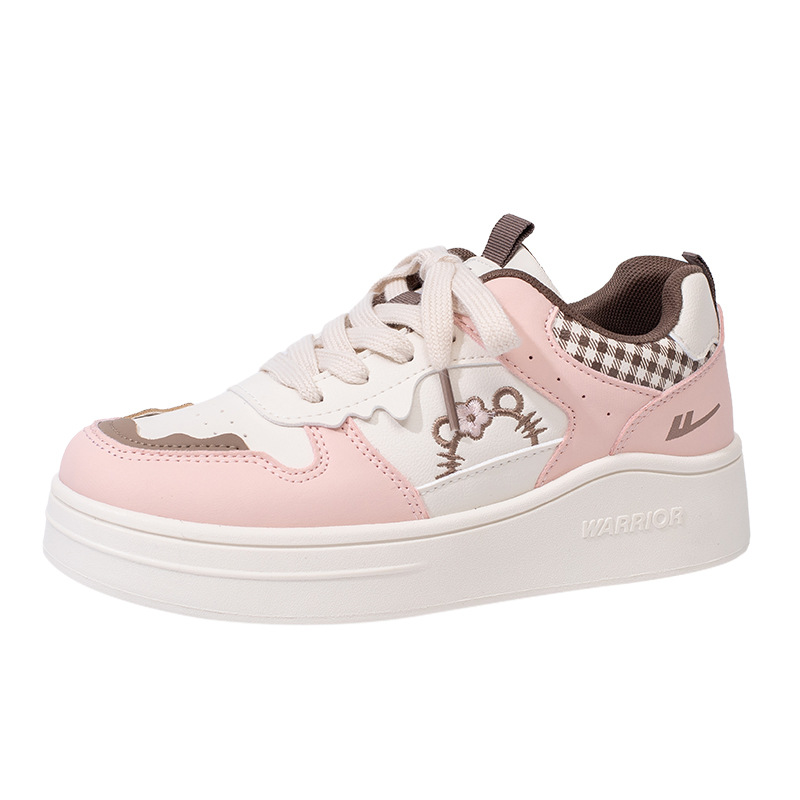 Huili nuevo otoño dopamina dulce zapatos de skate de color variedad de moda zapatos casuales estilo coreano cómodos zapatos de suela gruesa para mujeres