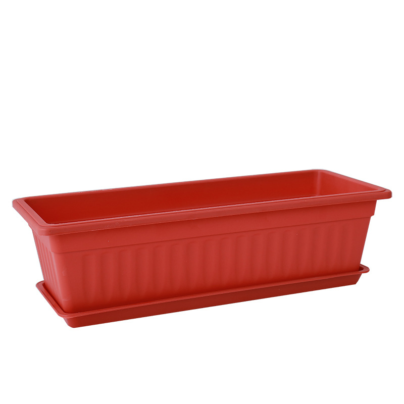 Balcón maceta de vegetales con mucha carne maceta de plantas verdes macetas rectangulares macetas de plástico de resina gruesa fabricantes