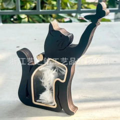 YZM跨境新品Pet Hair Keepsake Box创意木质宠物毛发纪念盒