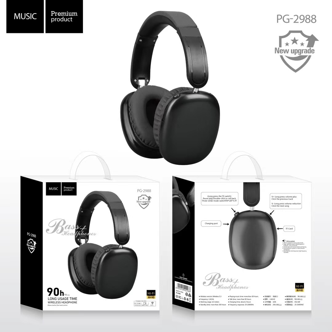 Nuevos productos de comercio exterior PG2988 auriculares Bluetooth inalámbricos verdaderos auriculares estéreo bluetooth fábrica directa