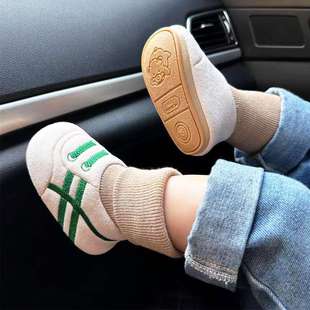 Baby Shoes and Socks Spring & Fall 0-1 Years Old Newborn Shoes Men's and Women's Baby Shoes Pre-Step Shoes 6-12 Months Soft Sole