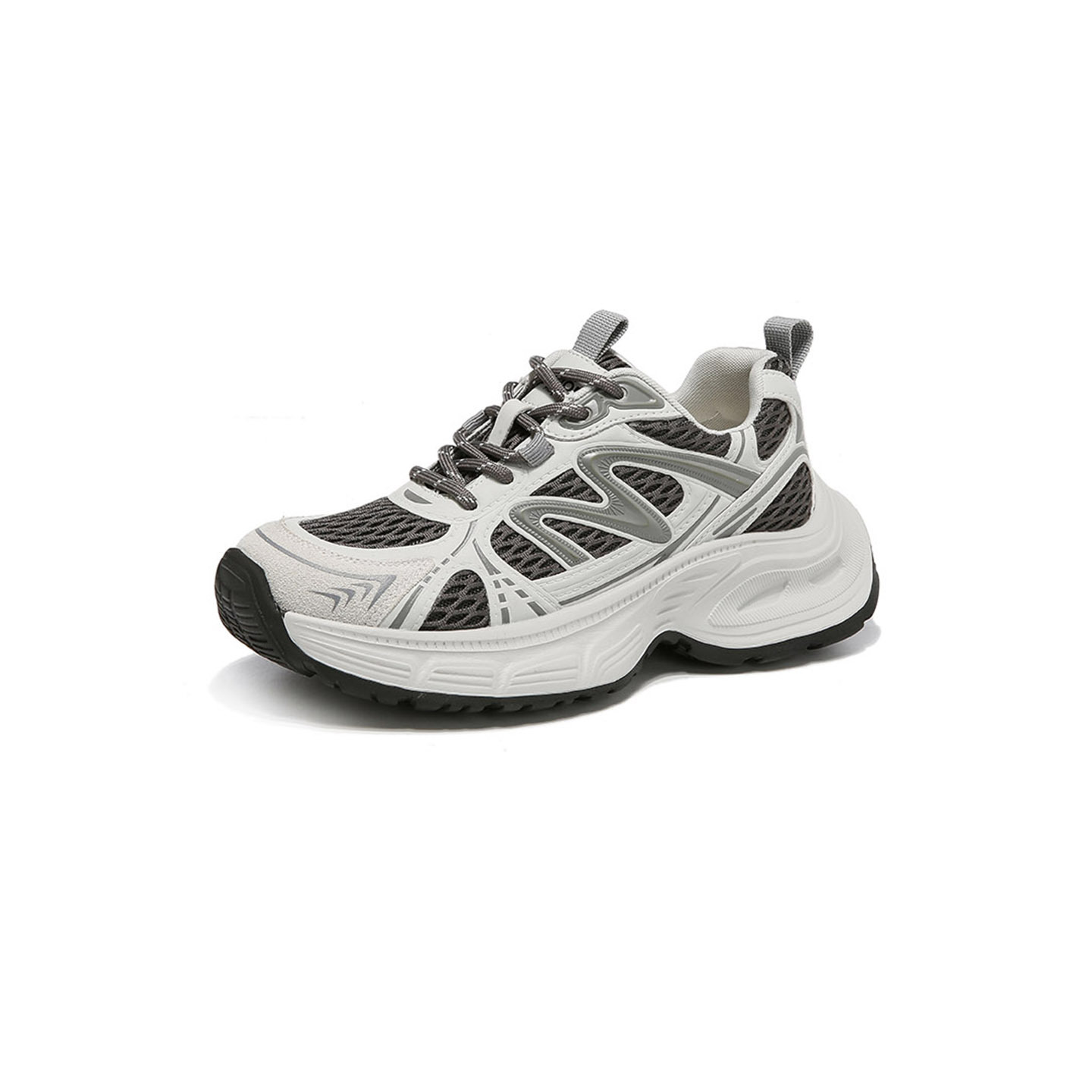 Zapatos de invierno de Augu Shi Deng 2025 nuevos zapatos de invierno de invierno de zapatos deportivos de suela suave casuales