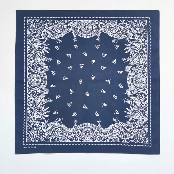 Pure cotton printed square scarf, casual decorative headscarf, neck scarf, hip-hop street dance scarf, cycling headscarf, face scarf