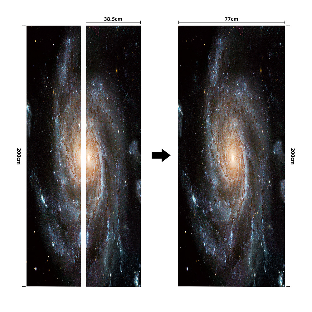 Pegatinas para puertas 3D respetuosas con el medio ambiente, autoadhesivos, fabricantes de origen al por mayor, patrones populares transfronterizos de alta definición, adhesivos para puertas impermeables, a prueba de aceite y antiincrustantes