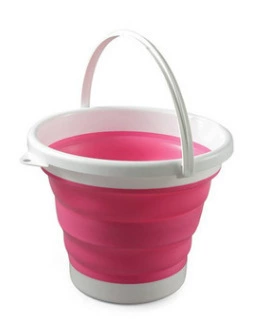 Handheld silicone plastic universal bucket for traveling for home use