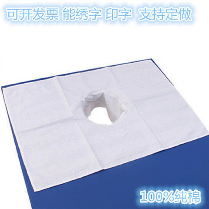 Специальная прикроватная подушка для лежания, отверстие для косметического массажа, хлопковое полотенце с отверстием, полотенце с отверстием, полотенце для подушки PA, чистый хлопок с массажным массажем S