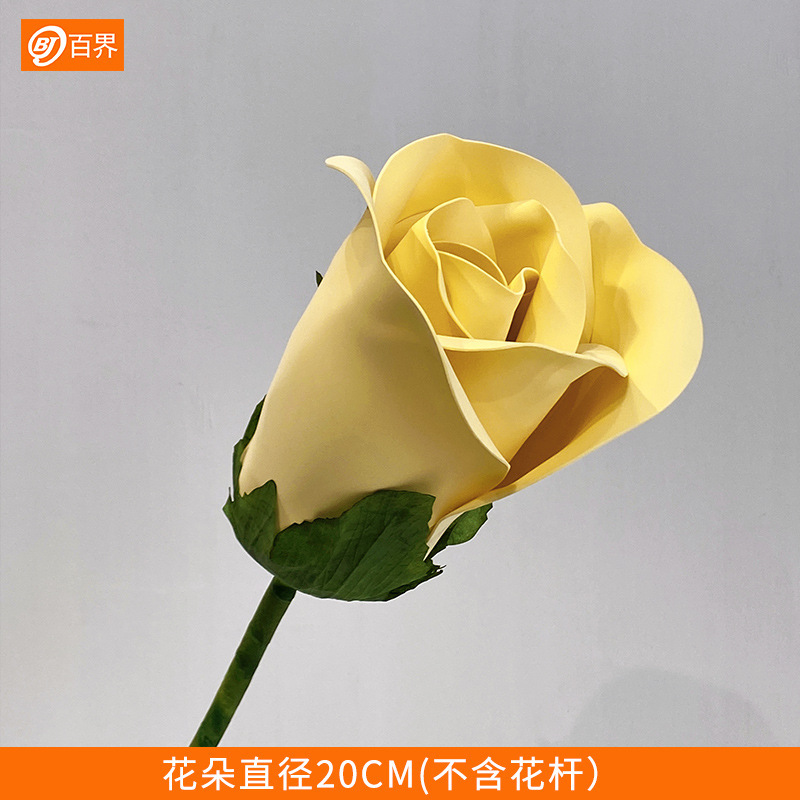 大型手作りバラの花EVA屋外巨大花ウェディング結婚式装飾品ショッピングモールウィンドウネット人気装飾|undefined