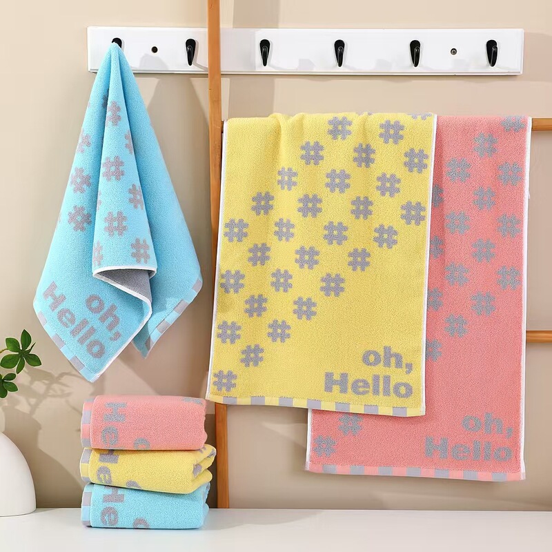 Pure Cotton Yarn Towel Thickeneded Water-Absorbent Soft Floral New Household Towel Pure Cotton Wholesale Gift Non-Shedding Pure Cotton Yarn Towel Thickeneded Water-Absorbent Soft Floral New Household Towel Pure Cotton Wholesale Gift Non-Shedding