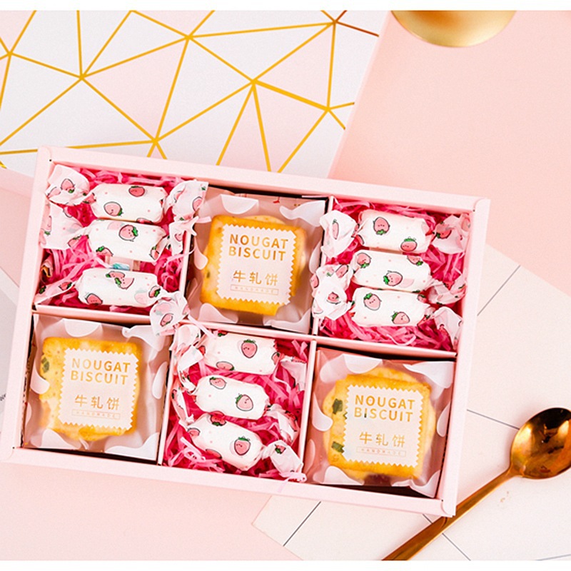 烫金饼干糖果礼盒包装盒定做设计天地盖手提中秋月饼礼品盒定制