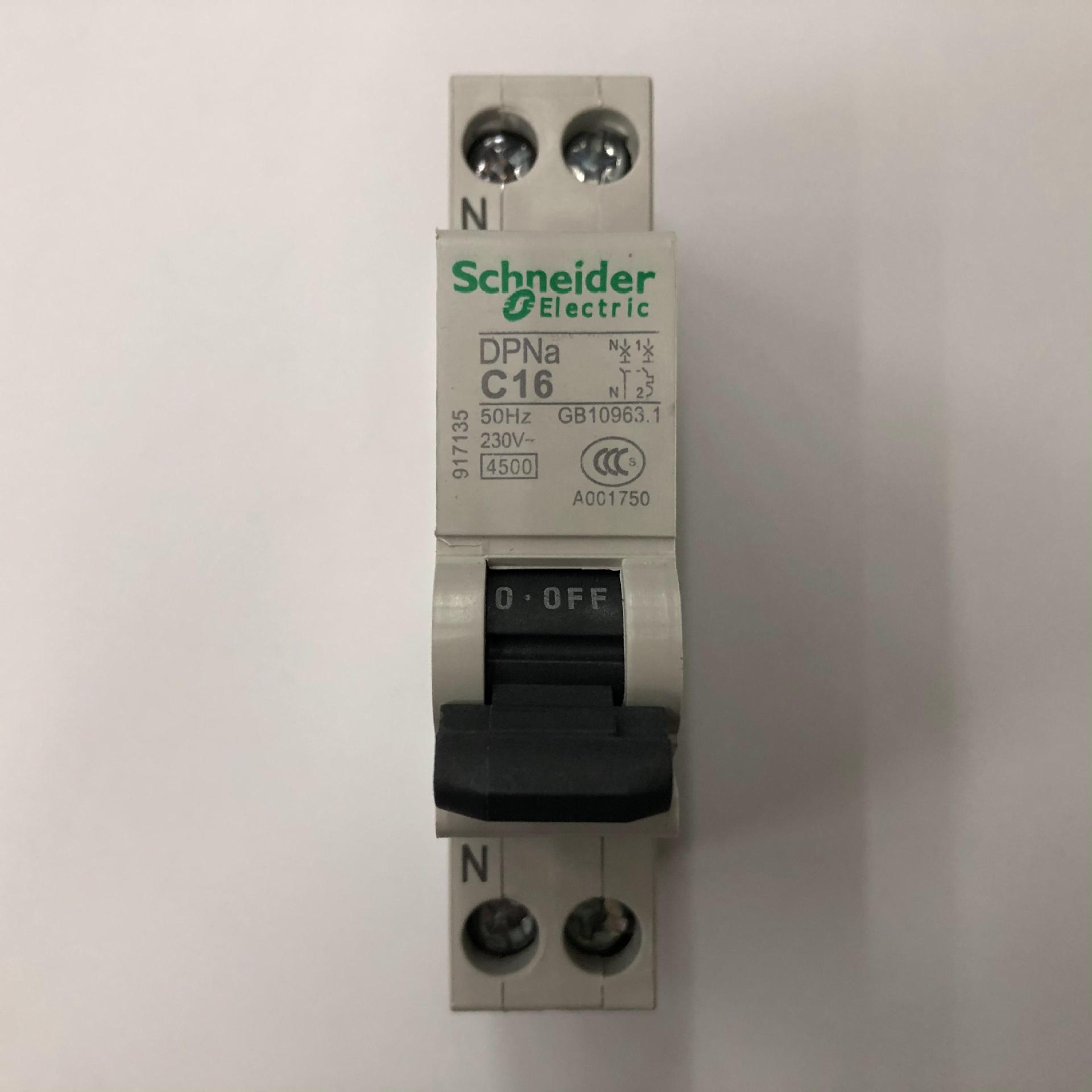 原装正品DPNa 1P+N C16  Schneider空气开关小型断路器