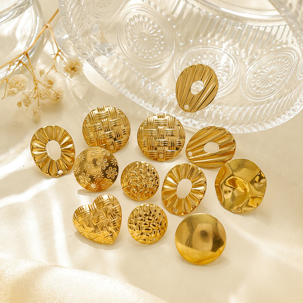 4g Weight Earring Findings Jewelry Making Type Earrings accessories Classification 1 Piece Quantity 304 Stainless Steel Material Geometric, Oval, Heart Shape Pattern All Seasons Season Plating Design Classic Style Style 1 Piece 304 Stainless Steel Geometric Oval Heart Shape Earring Findings Earrings Accessories 14