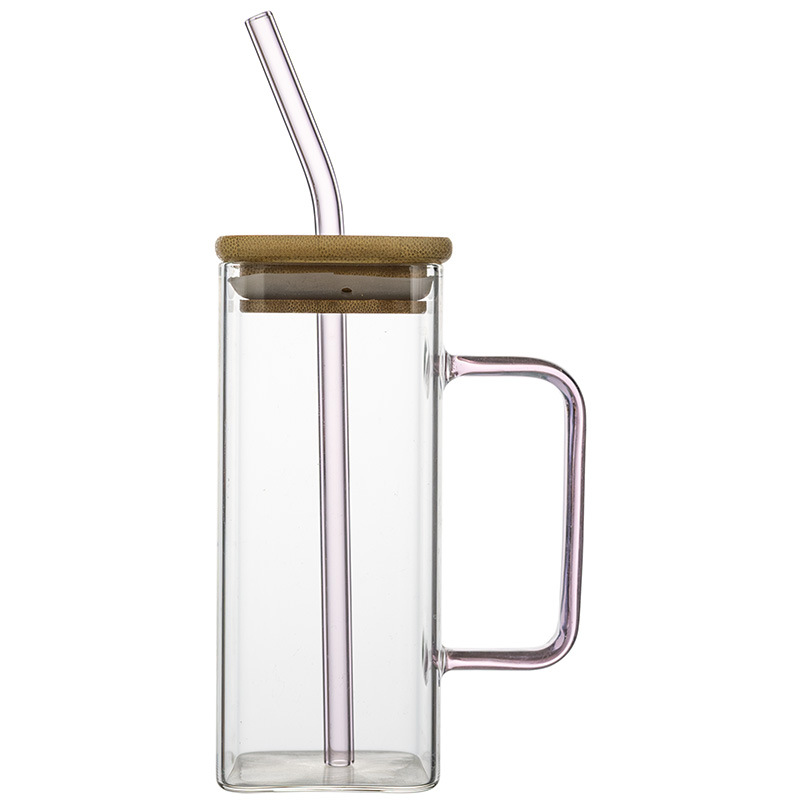 Mango rosa con tapa de bambú