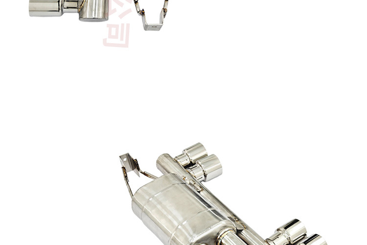 Suitable for 04-06 Bmw E46M3 Stainless Steel Exhaust Pipe with Valve, Mid-Section and Tail-Section Cat-Back Muffler Tailpipe