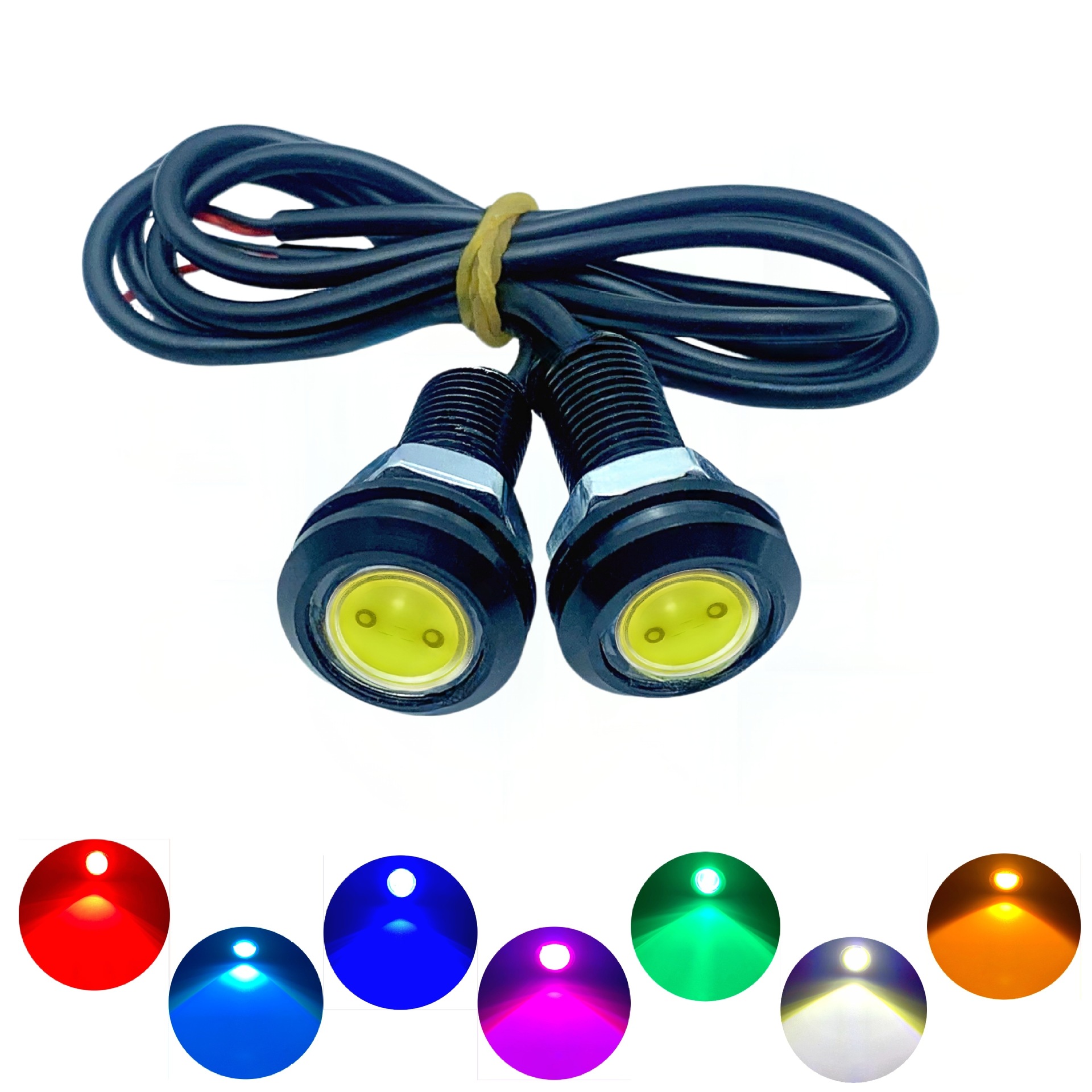 Car led light 18mm Eagle Eye Light 9W thin and light rogue screw counter reversing light led car light