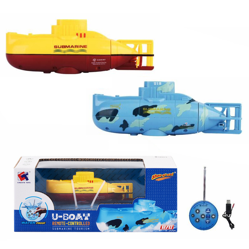 Mini electric submarine remote control boat 6-channel remote control fully waterproof upper model children's water play summer toy